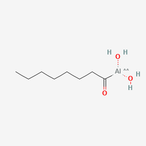 molecular formula C8H19AlO3 B570268 Aluminum, dihydroxy(1-oxooctyl)- CAS No. 121028-73-7