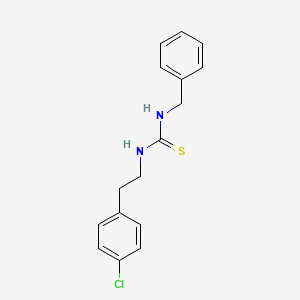 molecular formula C16H17ClN2S B5702690 N-benzyl-N'-[2-(4-chlorophenyl)ethyl]thiourea 