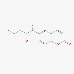 molecular formula C13H13NO3 B5702691 N-(2-oxo-2H-chromen-6-yl)butanamide 