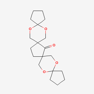 molecular formula C19H28O5 B5702716 6,12,18,23-tetraoxatetraspiro[4.2.1.2.4~13~.2~10~.2~8~.2~5~]tricosan-9-one 