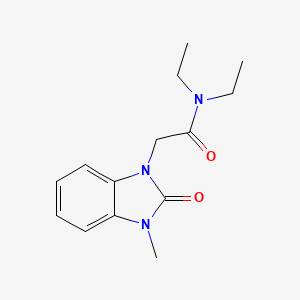 molecular formula C14H19N3O2 B5702752 N,N-diethyl-2-(3-methyl-2-oxo-2,3-dihydro-1H-benzimidazol-1-yl)acetamide 