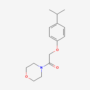 molecular formula C15H21NO3 B5702765 4-[(4-isopropylphenoxy)acetyl]morpholine 
