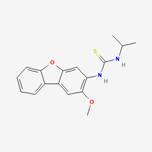 molecular formula C17H18N2O2S B5702782 N-isopropyl-N'-(2-methoxydibenzo[b,d]furan-3-yl)thiourea 