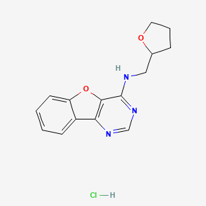 molecular formula C15H16ClN3O2 B5702790 N-(tetrahydrofuran-2-ylmethyl)[1]benzofuro[3,2-d]pyrimidin-4-amine hydrochloride 