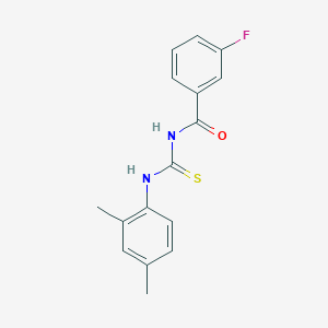molecular formula C16H15FN2OS B5702812 N-{[(2,4-dimethylphenyl)amino]carbonothioyl}-3-fluorobenzamide 