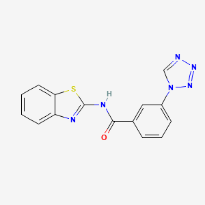 molecular formula C15H10N6OS B5702853 N-1,3-benzothiazol-2-yl-3-(1H-tetrazol-1-yl)benzamide 