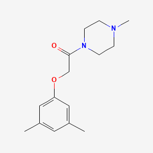 molecular formula C15H22N2O2 B5702867 1-[(3,5-dimethylphenoxy)acetyl]-4-methylpiperazine 