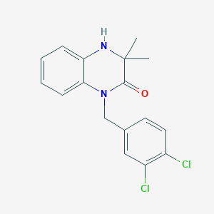 molecular formula C17H16Cl2N2O B5702954 1-(3,4-dichlorobenzyl)-3,3-dimethyl-3,4-dihydro-2(1H)-quinoxalinone 