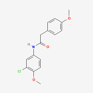 molecular formula C16H16ClNO3 B5702969 N-(3-chloro-4-methoxyphenyl)-2-(4-methoxyphenyl)acetamide 