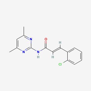 molecular formula C15H14ClN3O B5702974 3-(2-chlorophenyl)-N-(4,6-dimethyl-2-pyrimidinyl)acrylamide 