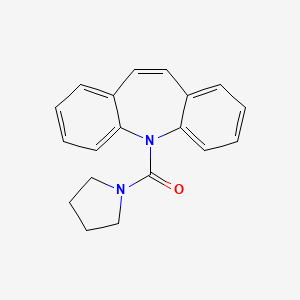molecular formula C19H18N2O B5702992 5-(1-pyrrolidinylcarbonyl)-5H-dibenzo[b,f]azepine 