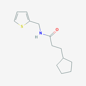 molecular formula C13H19NOS B5703019 3-cyclopentyl-N-(2-thienylmethyl)propanamide 