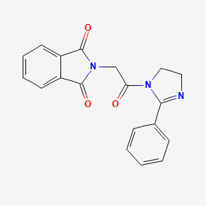 2-[2-oxo-2-(2-phenyl-4,5-dihydro-1H-imidazol-1-yl)ethyl]-1H-isoindole-1,3(2H)-dione