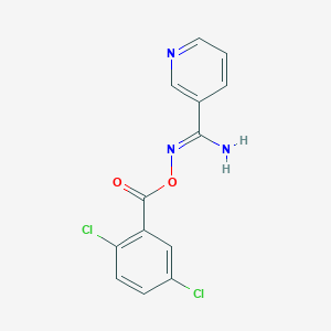 molecular formula C13H9Cl2N3O2 B5703089 N'-[(2,5-dichlorobenzoyl)oxy]-3-pyridinecarboximidamide 