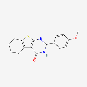 molecular formula C17H16N2O2S B5703097 2-(4-甲氧苯基)-5,6,7,8-四氢[1]苯并噻吩并[2,3-d]嘧啶-4(3H)-酮 