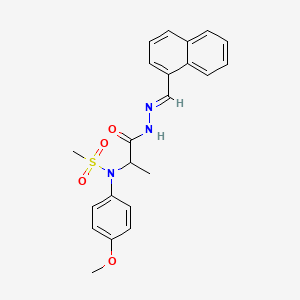 N-(4-methoxyphenyl)-N-{1-methyl-2-[2-(1-naphthylmethylene)hydrazino]-2-oxoethyl}methanesulfonamide