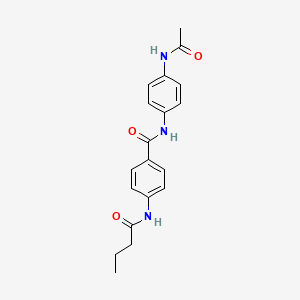 molecular formula C19H21N3O3 B5703120 N-[4-(acetylamino)phenyl]-4-(butyrylamino)benzamide 