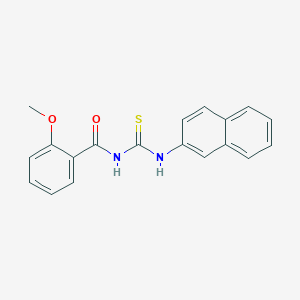 molecular formula C19H16N2O2S B5703150 2-methoxy-N-[(2-naphthylamino)carbonothioyl]benzamide 