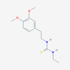 molecular formula C13H20N2O2S B5703163 N-[2-(3,4-dimethoxyphenyl)ethyl]-N'-ethylthiourea 