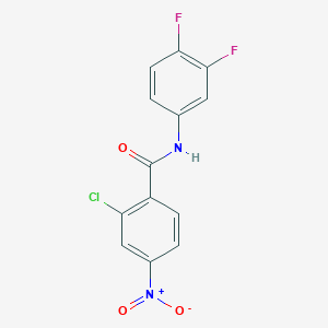 molecular formula C13H7ClF2N2O3 B5703169 2-chloro-N-(3,4-difluorophenyl)-4-nitrobenzamide 