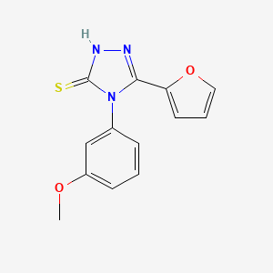 molecular formula C13H11N3O2S B5703171 5-(2-furyl)-4-(3-methoxyphenyl)-4H-1,2,4-triazole-3-thiol 