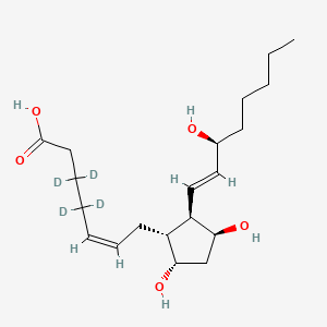 molecular formula C20H30D4O5 B570319 11β-前列腺素 F2α-d4 CAS No. 1240398-18-8