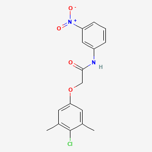 molecular formula C16H15ClN2O4 B5703230 2-(4-chloro-3,5-dimethylphenoxy)-N-(3-nitrophenyl)acetamide 