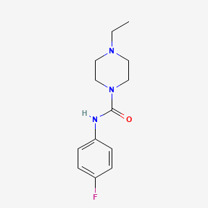 molecular formula C13H18FN3O B5703259 4-ethyl-N-(4-fluorophenyl)-1-piperazinecarboxamide 