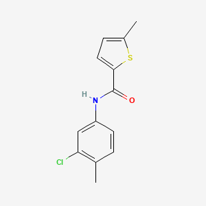 molecular formula C13H12ClNOS B5703269 N-(3-chloro-4-methylphenyl)-5-methyl-2-thiophenecarboxamide 