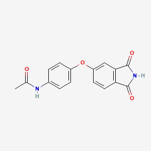 molecular formula C16H12N2O4 B5703274 N-{4-[(1,3-dioxo-2,3-dihydro-1H-isoindol-5-yl)oxy]phenyl}acetamide 