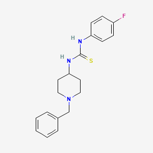 molecular formula C19H22FN3S B5703288 N-(1-benzyl-4-piperidinyl)-N'-(4-fluorophenyl)thiourea 