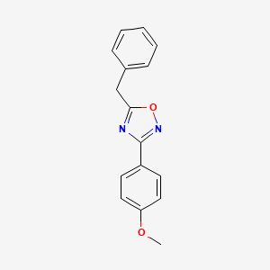 molecular formula C16H14N2O2 B5703371 5-benzyl-3-(4-methoxyphenyl)-1,2,4-oxadiazole 