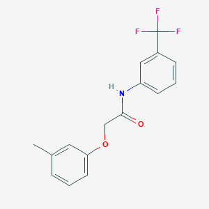 2-(3-methylphenoxy)-N-[3-(trifluoromethyl)phenyl]acetamide