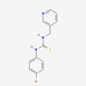 molecular formula C13H12BrN3S B5703430 N-(4-bromophenyl)-N'-(3-pyridinylmethyl)thiourea 