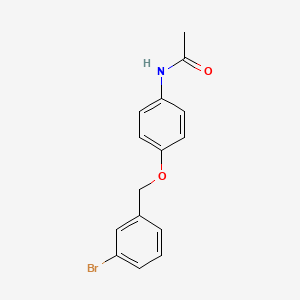 molecular formula C15H14BrNO2 B5703449 N-{4-[(3-bromobenzyl)oxy]phenyl}acetamide 