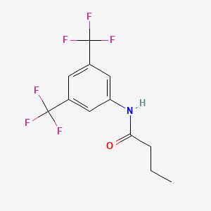molecular formula C12H11F6NO B5703450 N-[3,5-bis(trifluoromethyl)phenyl]butanamide 