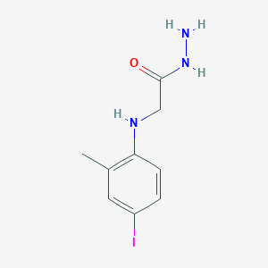 molecular formula C9H12IN3O B5703494 2-[(4-iodo-2-methylphenyl)amino]acetohydrazide 
