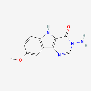 molecular formula C11H10N4O2 B5703502 3-amino-8-methoxy-3,5-dihydro-4H-pyrimido[5,4-b]indol-4-one 