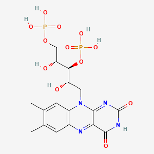 molecular formula C17H22N4O12P2 B570351 Riboflavin 3',5'-bisphosphate CAS No. 86108-26-1