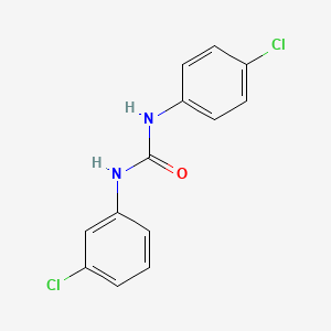 molecular formula C13H10Cl2N2O B5703518 N-(3-氯苯基)-N'-(4-氯苯基)脲 CAS No. 13208-32-7