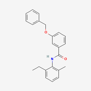 molecular formula C23H23NO2 B5703522 3-(benzyloxy)-N-(2-ethyl-6-methylphenyl)benzamide 
