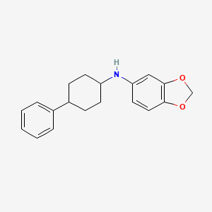 1,3-benzodioxol-5-yl(4-phenylcyclohexyl)amine