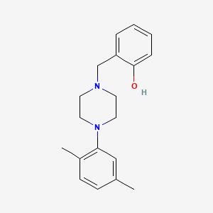 molecular formula C19H24N2O B5703581 2-{[4-(2,5-dimethylphenyl)-1-piperazinyl]methyl}phenol 