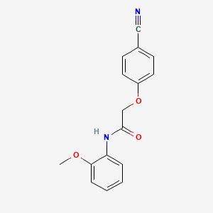 molecular formula C16H14N2O3 B5703594 2-(4-cyanophenoxy)-N-(2-methoxyphenyl)acetamide 