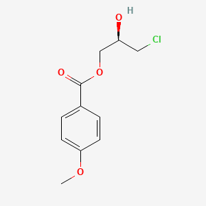 molecular formula C11H13ClO4 B570360 (R)-3-Chloro-2-hydroxypropyl 4-methoxybenzoate CAS No. 1253202-34-4