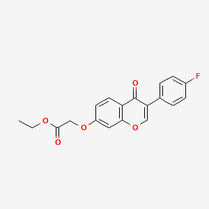 molecular formula C19H15FO5 B5703619 ethyl {[3-(4-fluorophenyl)-4-oxo-4H-chromen-7-yl]oxy}acetate 