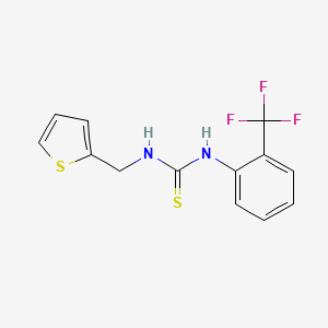 molecular formula C13H11F3N2S2 B5703626 N-(2-thienylmethyl)-N'-[2-(trifluoromethyl)phenyl]thiourea 