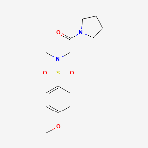 molecular formula C14H20N2O4S B5703629 4-Methoxy-N-methyl-N-(2-oxo-2-pyrrolidin-1-yl-ethyl)-benzenesulfonamide 