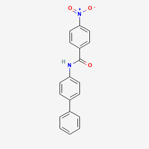 molecular formula C19H14N2O3 B5703665 N-4-biphenylyl-4-nitrobenzamide 