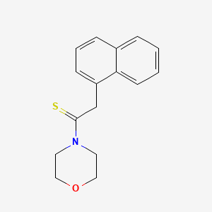 molecular formula C16H17NOS B5703687 4-[2-(1-naphthyl)ethanethioyl]morpholine CAS No. 84300-72-1